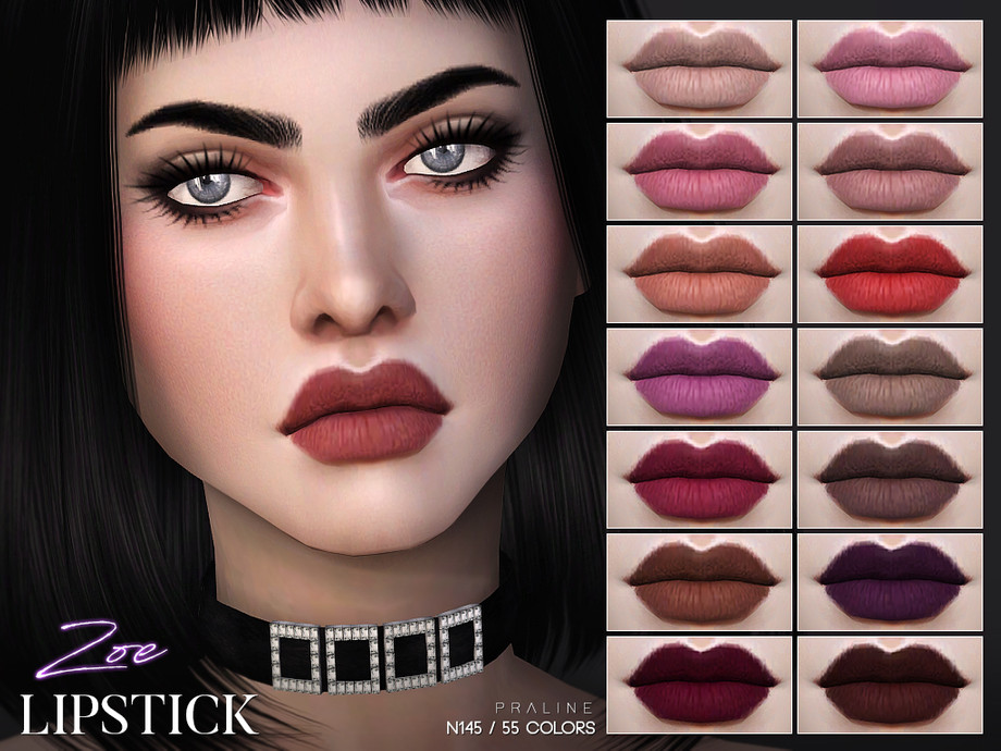 The Sims Resource - Zoe Lipstick N145