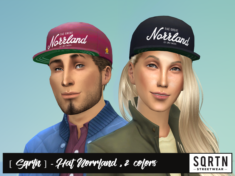 The Sims Resource - Sqrtn - Hat Norrland , 2 colors - Get Together needed