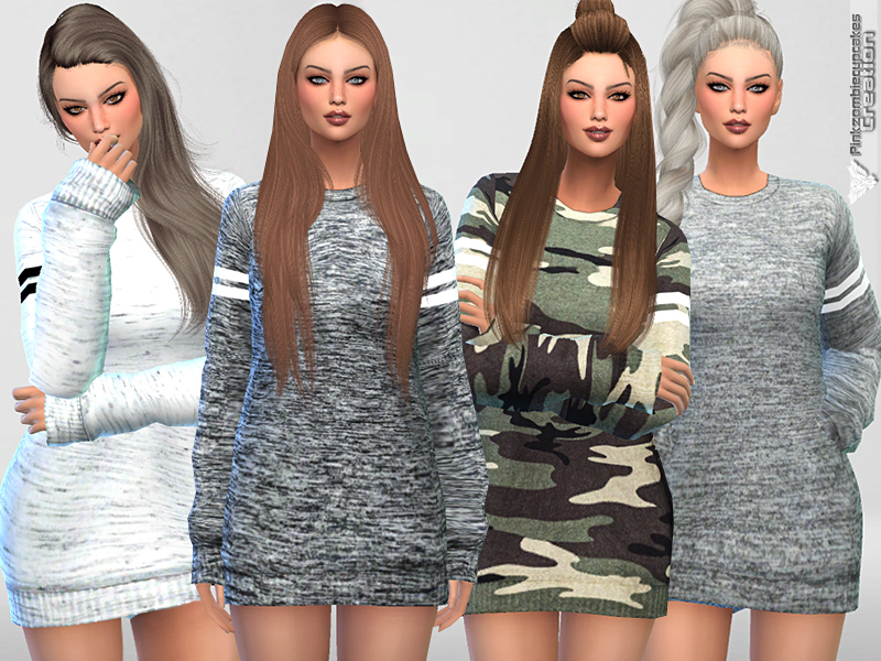 The Sims Resource - Soft Oversized Sweaters Collection UPDATED(Mesh  Required)
