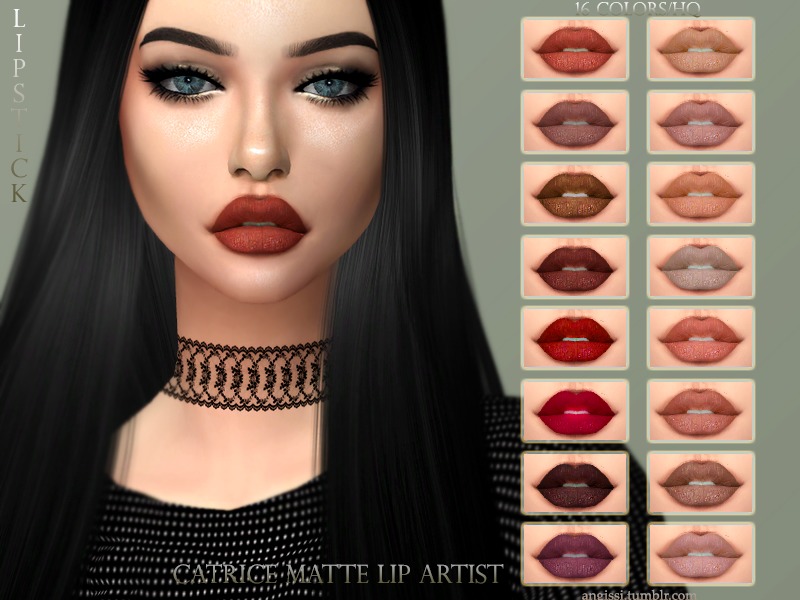 The Sims Resource - Lipstick - Catrice Matte Lip artist