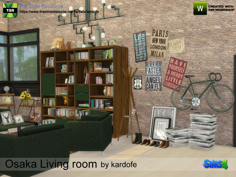 The Sims Resource - kardofe_Osaka Living room