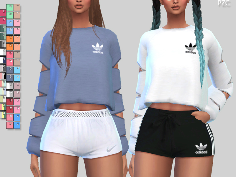 en sælger Oswald karton The Sims Resource - Athletic Sweatshirts 056(mesh required)