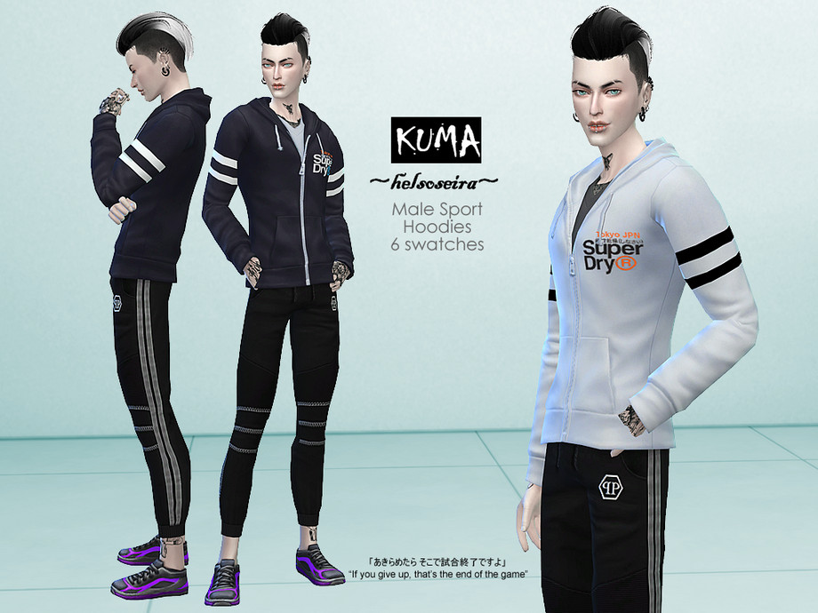 The Sims Resource - KUMA - Male - Sport Top