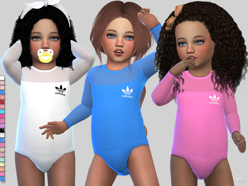 The Sims Resource - Toddler Sporty Bodysuit