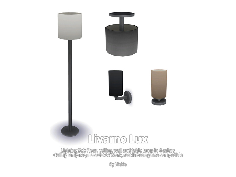 At opdage Mauve Afgang The Sims Resource - Livarno Lux Lighting Set-REQUIRES GET TO WORK