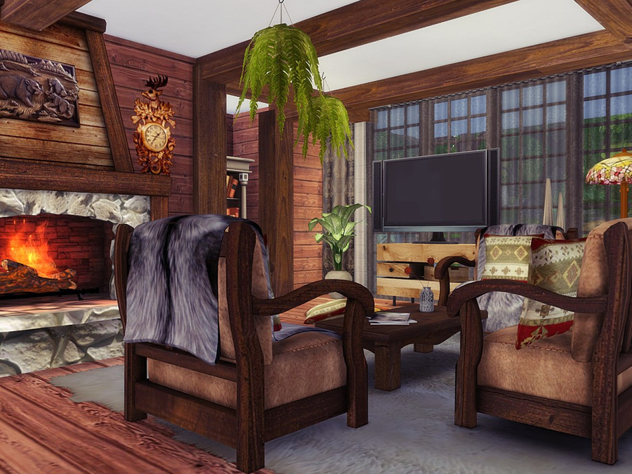 The Sims Resource - Wooden Cabin