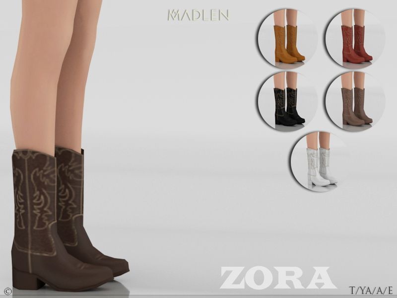 The Sims Resource - Madlen Zora Boots