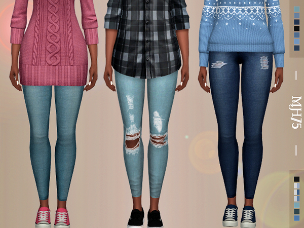 The Sims Resource - S4 Accessory Jeans Pack 2