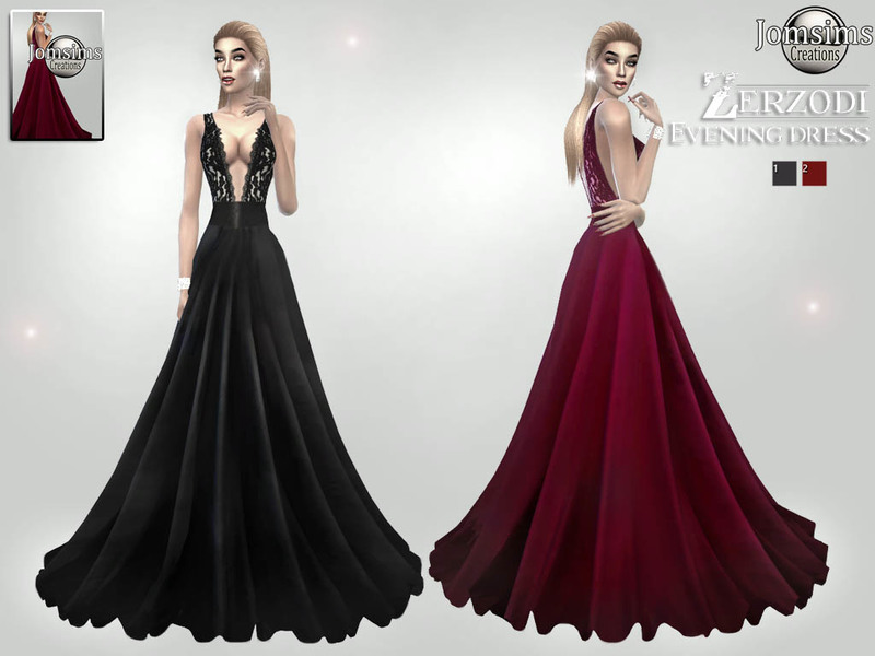 The Sims Resource - Zerzodi Evening dress