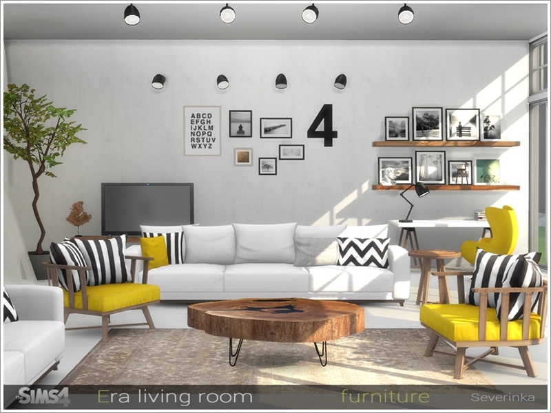 Sims 4 Custom Content Living Room Sets