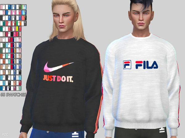 The Sims Resource - Sporty Sweatshirts 056(Mesh Required)