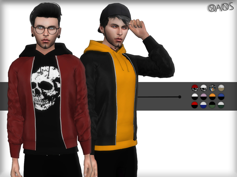 The Sims Resource - Hoodie With Jacket