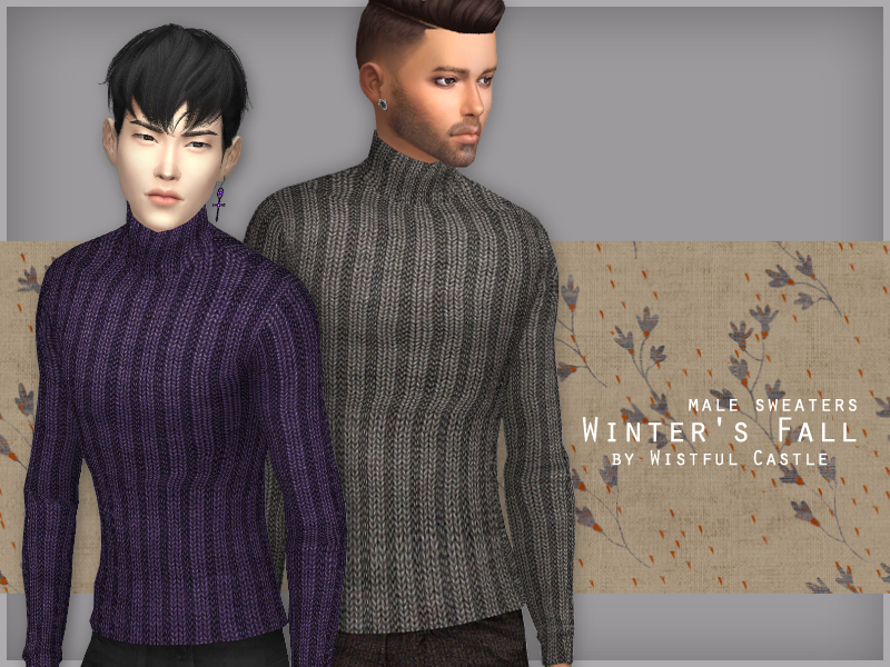 The Sims Resource - Winter's Fall - male sweaters