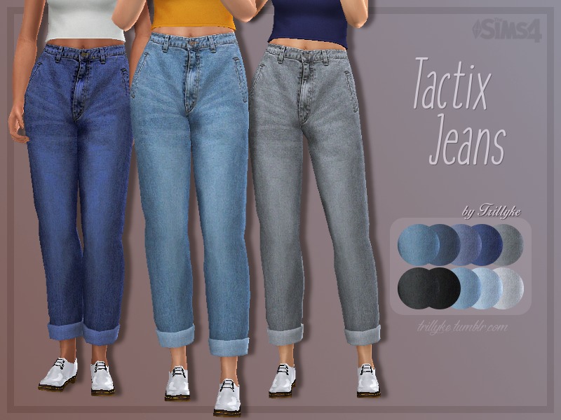 The Sims Resource - Trillyke - Tactix Jeans