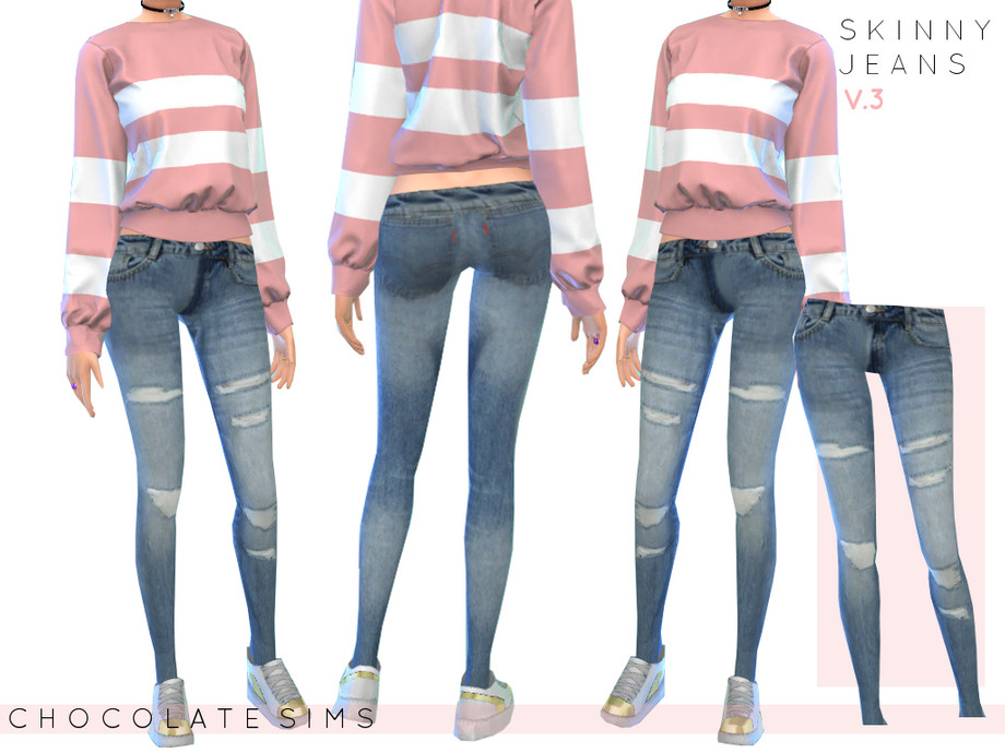 The Sims Resource - Skinny Jeans V.3 Accessory