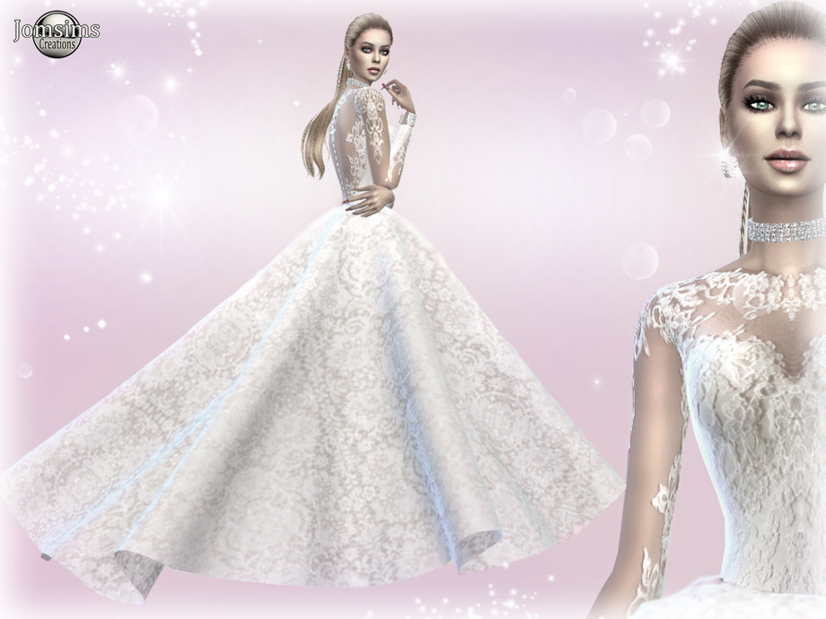 The Sims Resource - Atanis wedding dress 2 Princess