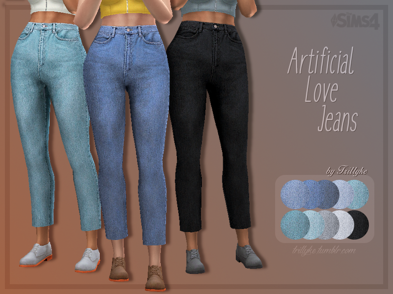 The Sims Resource - Trillyke - Artificial Love Jeans