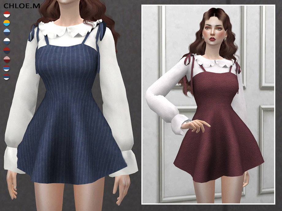 The Sims Resource - Dress with blouse