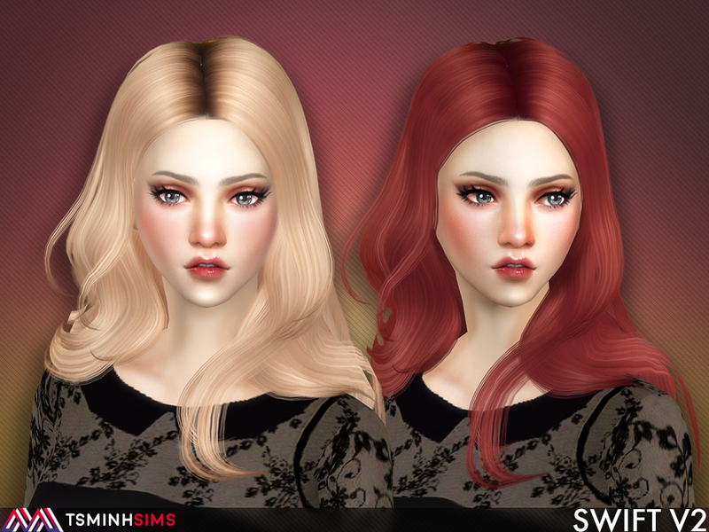 Woman Hair _ Long Hairstyle Fashion The Sims 4 _ P11 ...