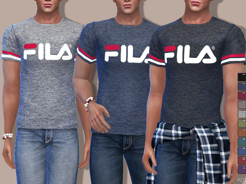 The Sims Resource - Fila Tees For Him