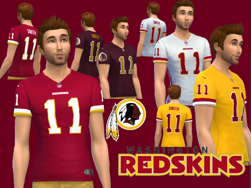 The Sims Resource - Washington Redskins Jerseys