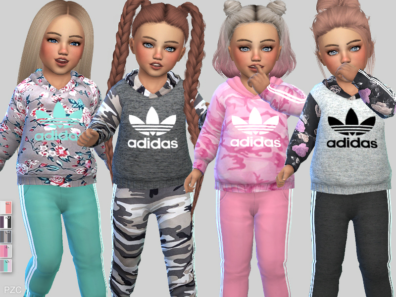 The Sims Resource - Adidas Sporty Toddler Outfit Collection