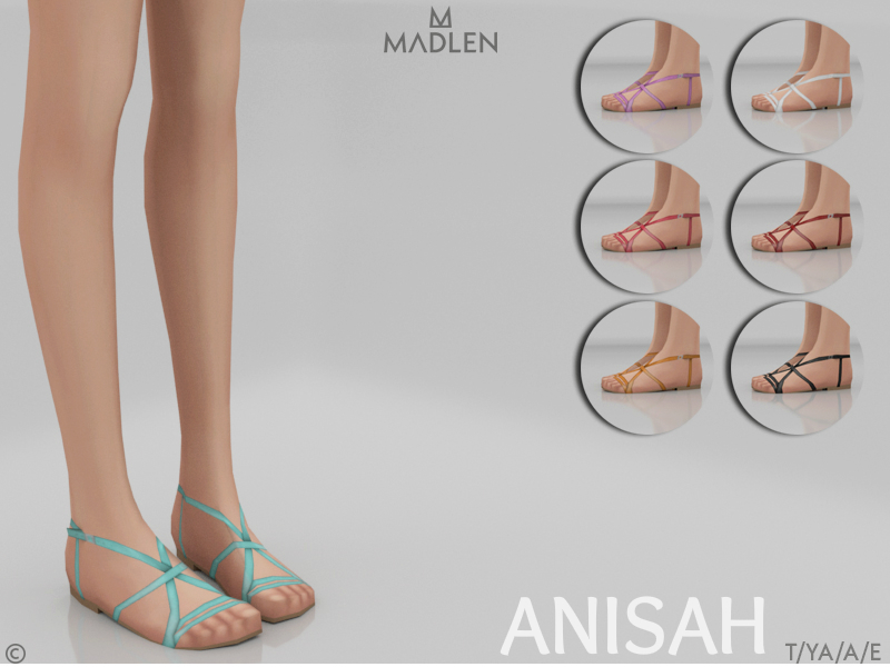 Women Shoes _ Flat Sandal The Sims 4 _ P1 - SIMS4 Clove share Asia Tổng ...