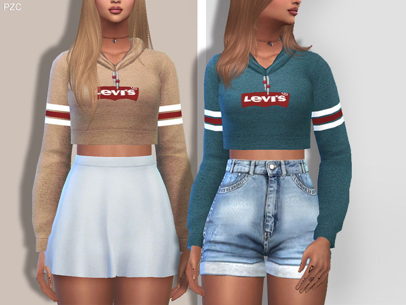 The Sims Resource - Levi's Sporty and Everyday Hoodie