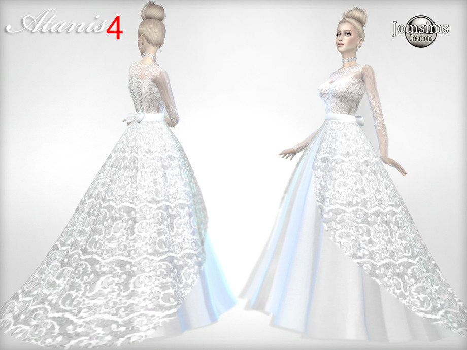 The Sims Resource - Atanis wedding dress 4