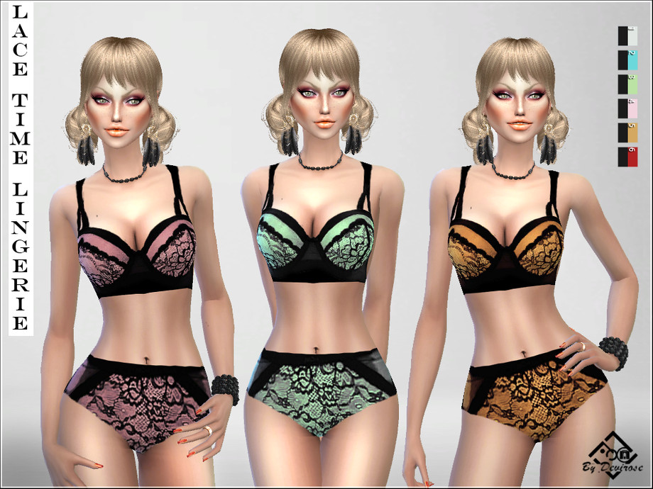 The Sims Resource - Lace Time Lingerie
