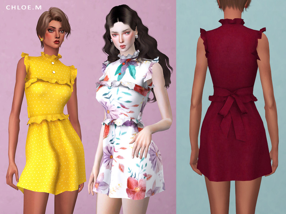 The Sims Resource - Dress with falbala02