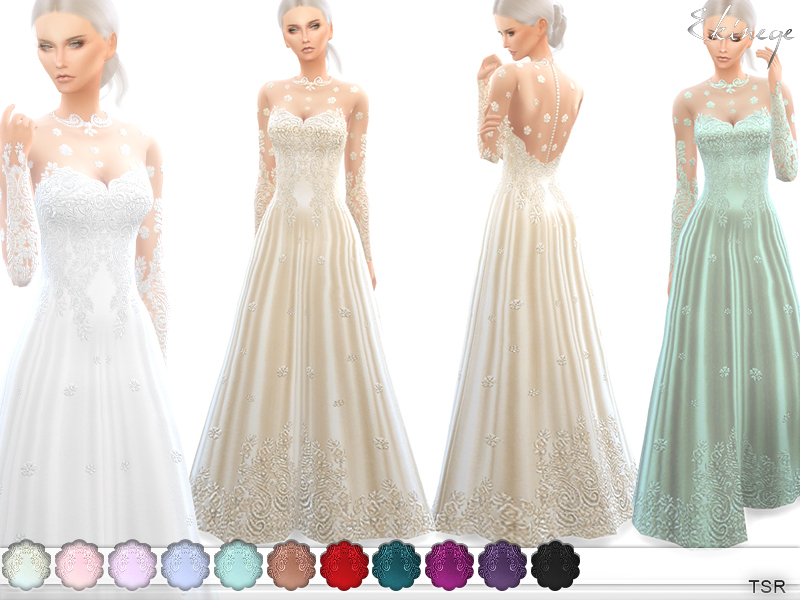 The Sims Resource - Romantic Wedding Gown