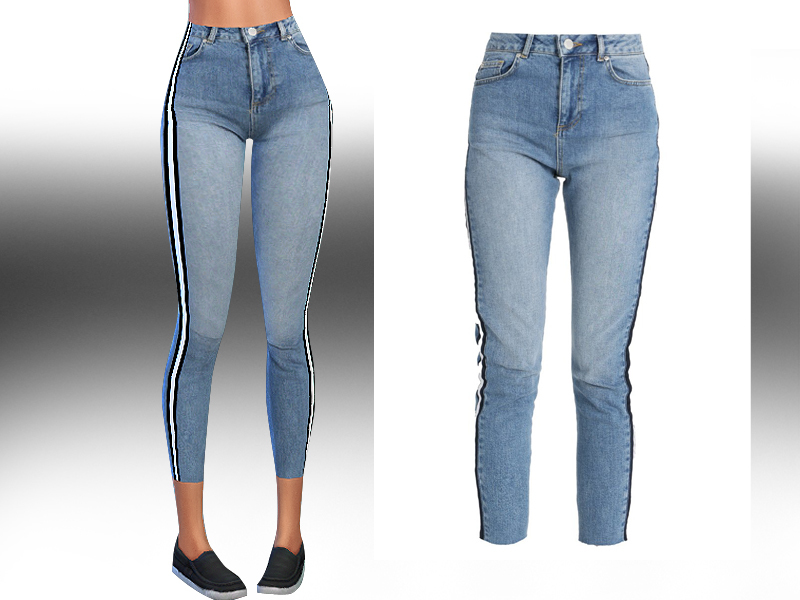 The Sims Resource - Miss Selfridge Relaxed Fit New Style Jeans