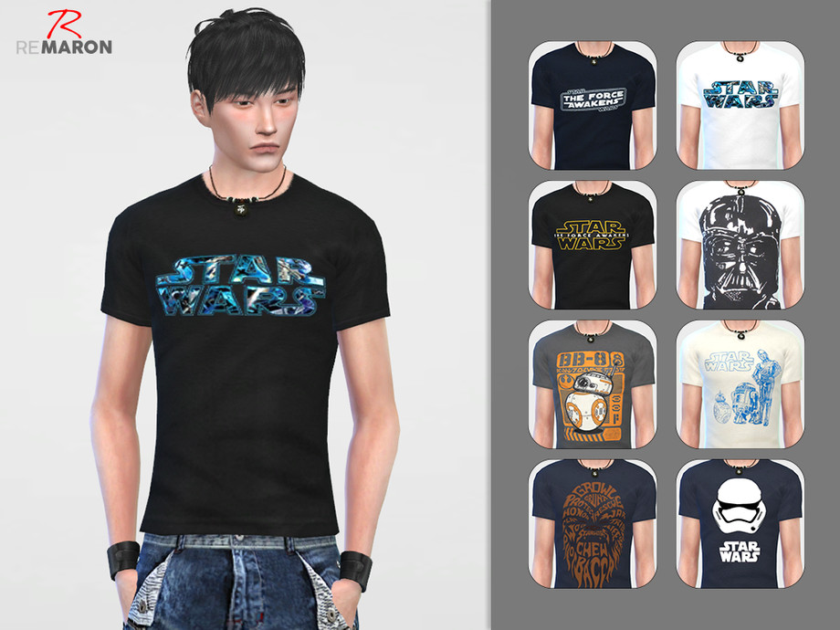 The Sims Resource - Star Wars shirt for men