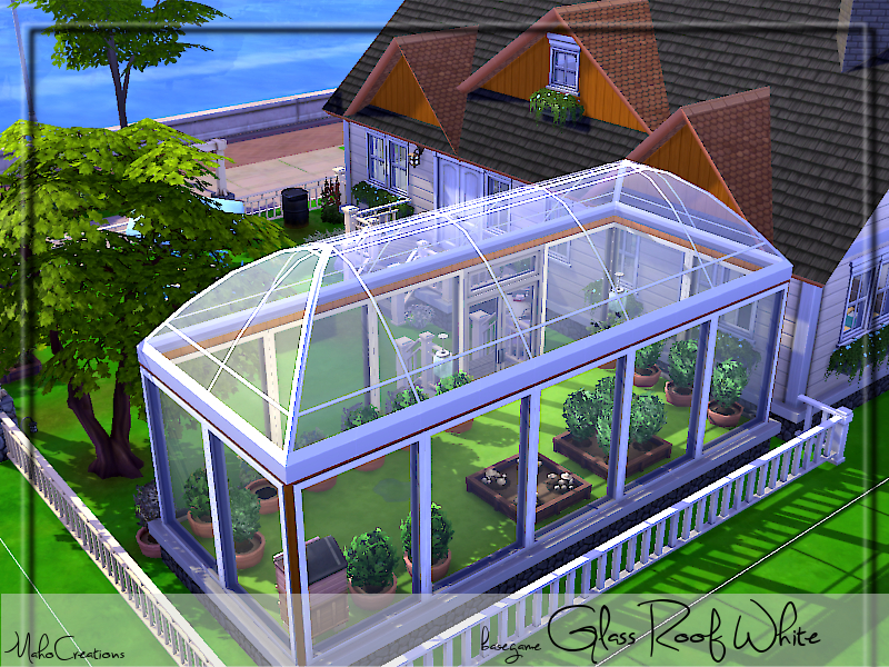 The Sims Resource - Glass Roofs White
