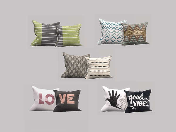 The Sims Resource - Living Siyele - Pillows V1
