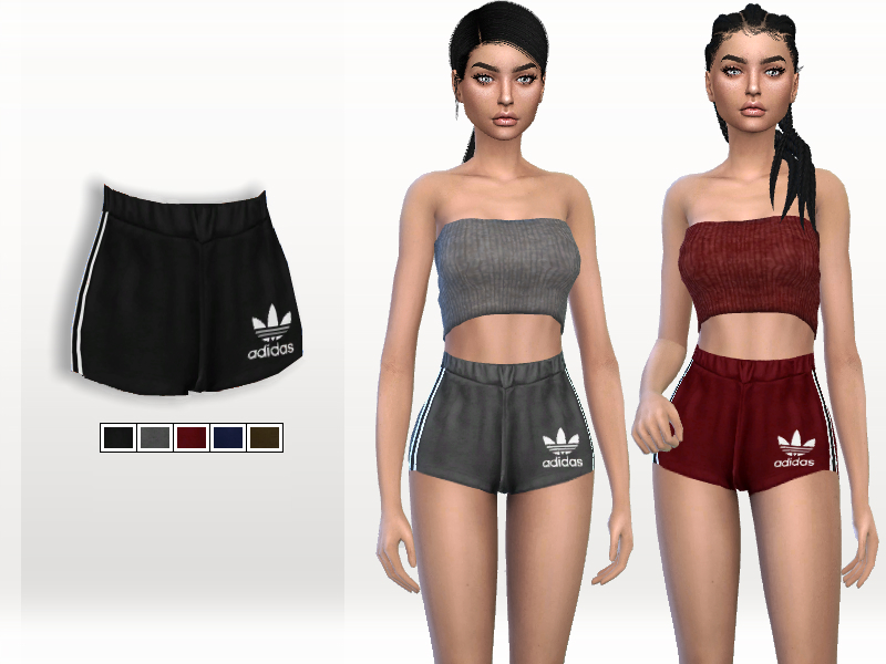 The Sims Resource - Adidas Sporty Shorts