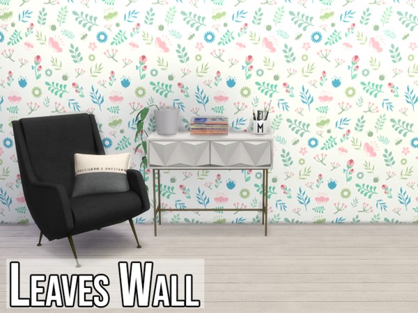 The Sims Resource - Leaves Wall 4