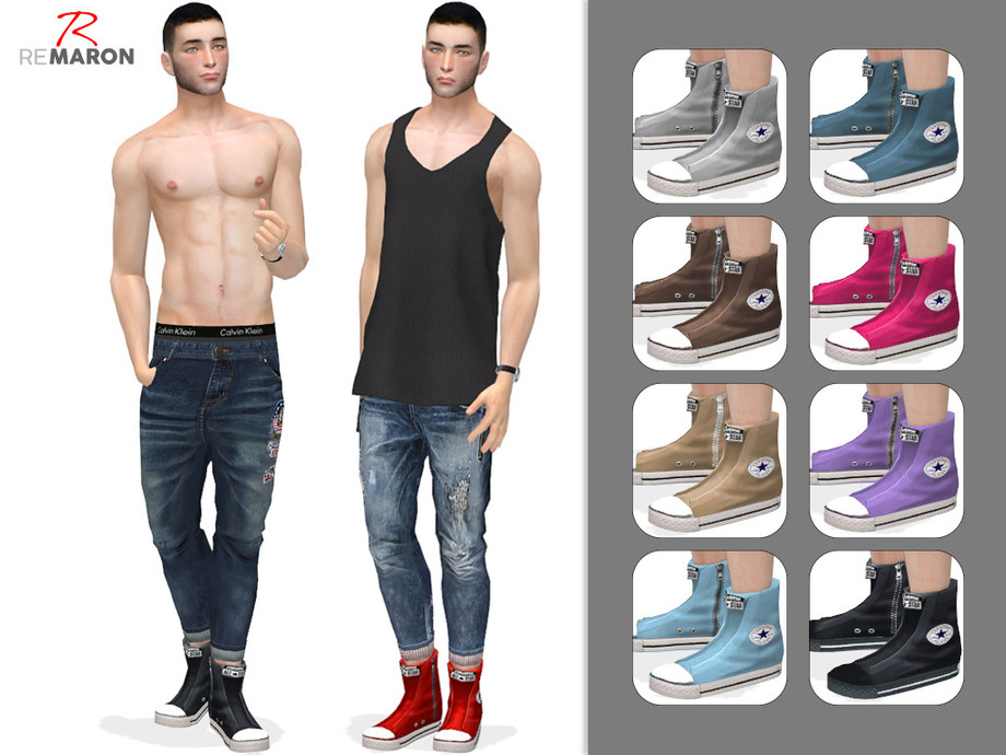The Sims Resource - Converse shoes for men