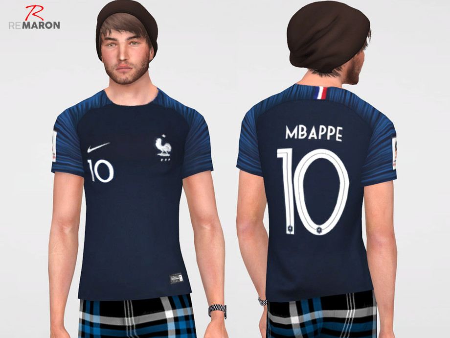 The Sims Resource - France World Cup shirt for men