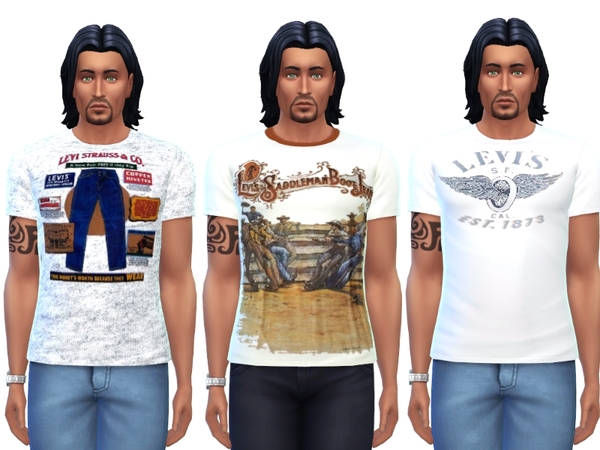 The Sims Resource - Levis mens shirts