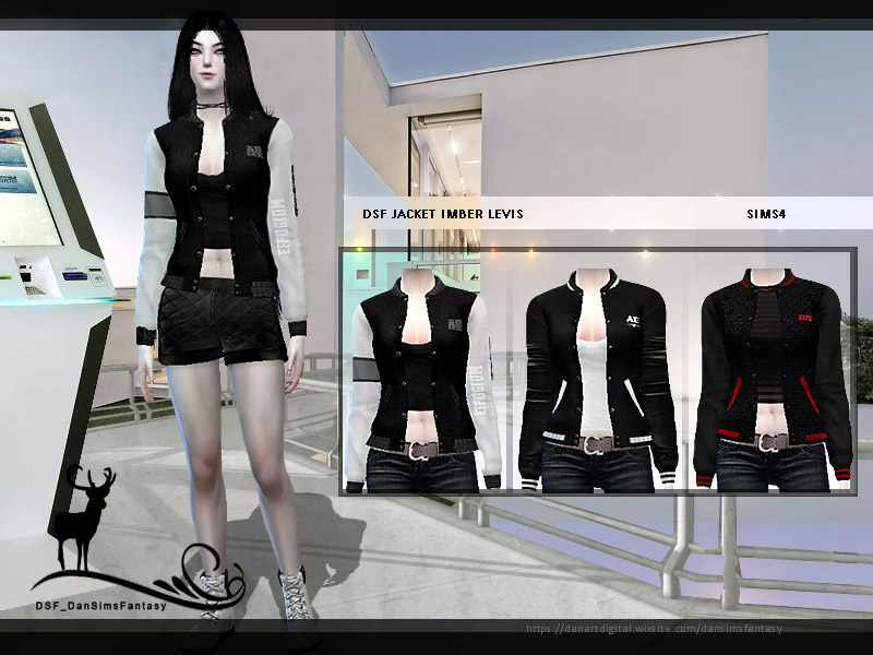 The Sims Resource - DSF JACKET IMBER LEVIS