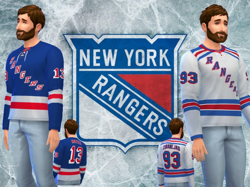 The Sims Resource - New York Rangers 2018 jersey