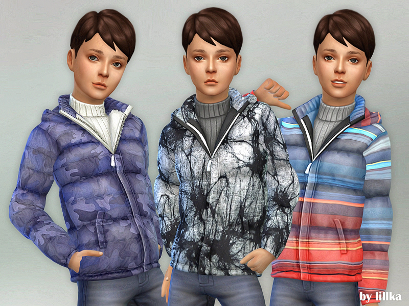 The Sims Resource - Winter Jacket for Boys [NEEDS SEASONS]