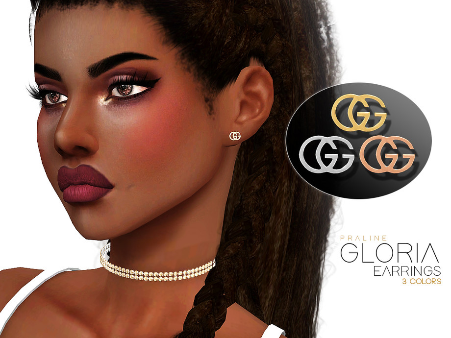 The Sims Resource - Gloria Earrings