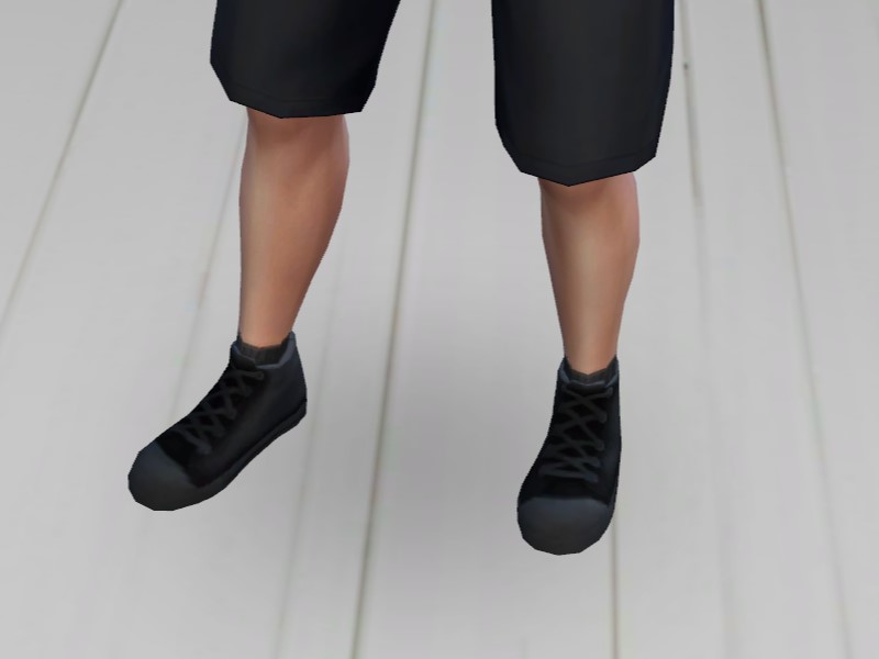The Sims Resource - Black Converse