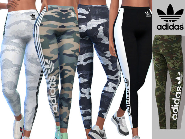 The Sims Resource - Adidas Camo Athletic Pants