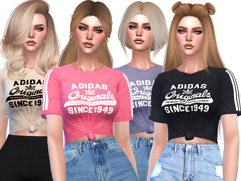 The Sims Resource - Adidas Originals T-shirts