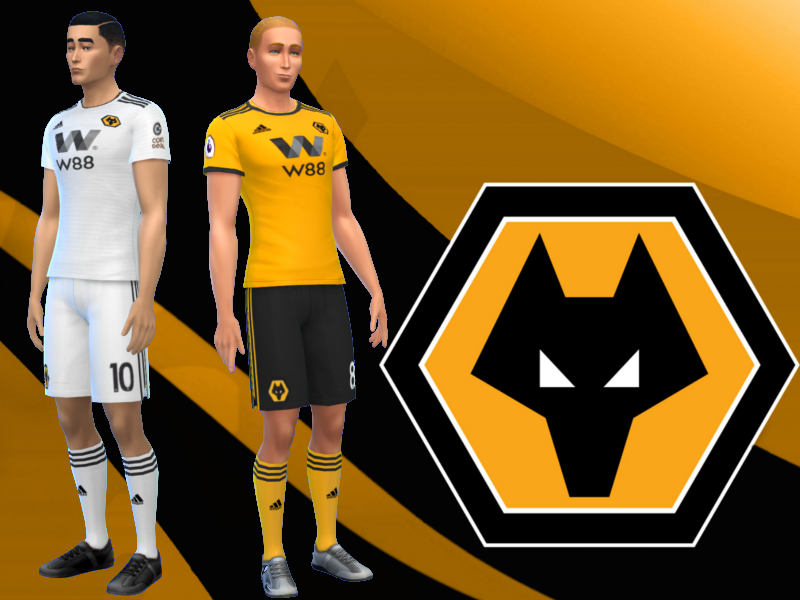 The Sims Resource - Wolverhampton Wanderers Kit 2018/19 Fitness needed