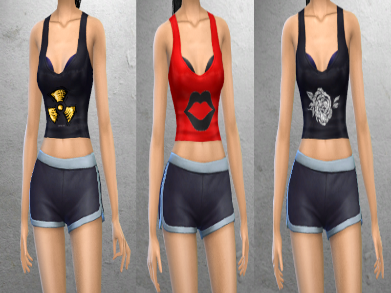 The Sims Resource - Recolor Tank Top (base game)